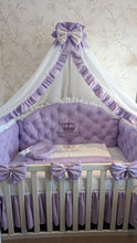 Load image into Gallery viewer, Luxury baby bedding 140x70 personalised by embroidery
