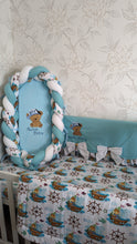 Load image into Gallery viewer, Baby bedding 120*60
100% cotton and dimple minky personalised
