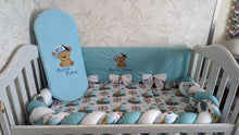 Load image into Gallery viewer, Baby bedding 120*60
100% cotton and dimple minky personalised
