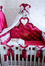 Load image into Gallery viewer, Luxury baby bedding velvet and cotton 

 140x70 personalised by embroidery
