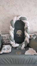 Load image into Gallery viewer, Luxury baby bedding cotton
140x70 personalised by embroideryLuxury baby bedding cotton
