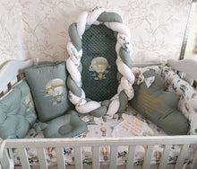 Load image into Gallery viewer, Luxury baby bedding cotton
140x70 personalised by embroideryLuxury baby bedding cotton
