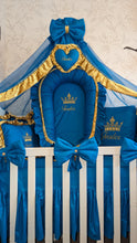 Load image into Gallery viewer, Luxury baby bedding 120x60 personalised by embroidery
