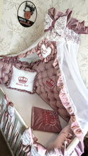 Load image into Gallery viewer, Luxury baby bedding velvet and cotton 

 140x70 personalised by embroidery
