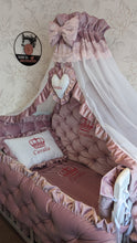 Load image into Gallery viewer, Luxury baby bedding velvet and cotton 

 140x70 personalised by embroidery
