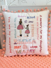 Load image into Gallery viewer, Little memories
Pillows 40*40 personalised by embroidery
