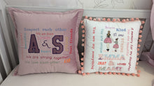 Load image into Gallery viewer, Little memories
Pillows  personalised by embroidery Velvet
