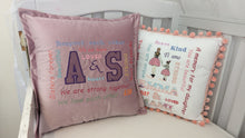 Load image into Gallery viewer, Little memories
Pillows  personalised by embroidery Velvet
