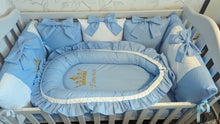 Load image into Gallery viewer, Luxury baby bedding 140*70, personalised by embroidery
