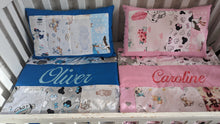 Load image into Gallery viewer, Memory quilt and pillow
140*100 personalised by embroidery
