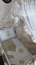 Load image into Gallery viewer, Luxury baby bedding velvet and cotton
140x70 personalised by embroidery
