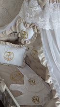 Load image into Gallery viewer, Luxury baby bedding velvet and cotton
140x70 personalised by embroidery
