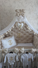 Load image into Gallery viewer, Luxury baby bedding velvet and cotton
140x70 personalised by embroidery
