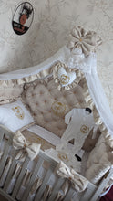Load image into Gallery viewer, Luxury baby bedding velvet and cotton
140x70 personalised by embroidery
