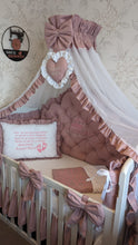 Load image into Gallery viewer, Luxury baby bedding 100% cotton
140x70 personalised by embroidery
