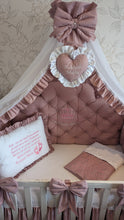 Load image into Gallery viewer, Luxury baby bedding 100% cotton
140x70 personalised by embroidery

