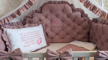 Load image into Gallery viewer, Luxury baby bedding 100% cotton
140x70 personalised by embroidery
