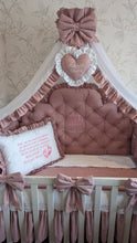 Load image into Gallery viewer, Luxury baby bedding 100% cotton
140x70 personalised by embroidery
