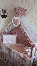 Load image into Gallery viewer, Luxury baby bedding 100% cotton
140x70 personalised by embroidery
