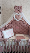 Load image into Gallery viewer, Luxury baby bedding 100% cotton
140x70 personalised by embroidery
