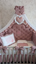Load image into Gallery viewer, Luxury baby bedding 100% cotton
140x70 personalised by embroidery
