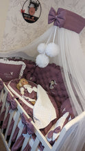 Load image into Gallery viewer, Luxury baby bedding 100*50 personalised by embroidery, 100% cotton

