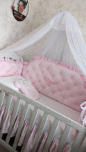 Load image into Gallery viewer, Luxury baby bedding cotton 

 140x70 personalised by embroidery
