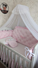 Load image into Gallery viewer, Luxury baby bedding cotton 

 140x70 personalised by embroidery
