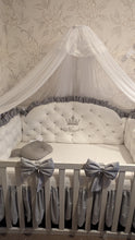 Load image into Gallery viewer, Luxury baby bedding cotton 

 140x70 personalised by embroidery
