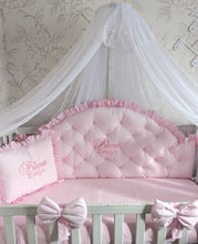 Load image into Gallery viewer, Luxury baby bedding cotton
140x70 personalised by embroidery
