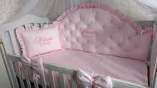 Load image into Gallery viewer, Luxury baby bedding cotton
140x70 personalised by embroidery
