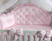 Load image into Gallery viewer, Luxury baby bedding cotton
140x70 personalised by embroidery
