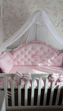 Load image into Gallery viewer, Luxury baby bedding cotton
140x70 personalised by embroidery
