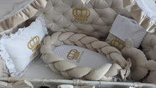 Load image into Gallery viewer, Luxury baby bedding velvet and cotton
140x70 personalised by embroidery
