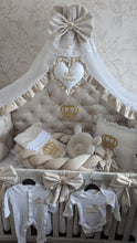 Load image into Gallery viewer, Luxury baby bedding velvet and cotton
140x70 personalised by embroidery
