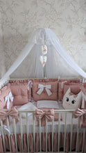 Load image into Gallery viewer, Luxury baby bedding 140*70 personalised by embroidery
