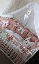 Load image into Gallery viewer, Luxury baby bedding 140*70 personalised by embroidery

