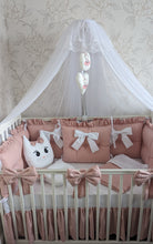 Load image into Gallery viewer, Luxury baby bedding 140*70 personalised by embroidery
