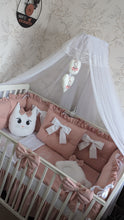 Load image into Gallery viewer, Luxury baby bedding 140*70 personalised by embroidery
