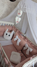Load image into Gallery viewer, Luxury baby bedding 140*70 personalised by embroidery

