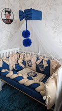 Load image into Gallery viewer, Luxury baby bedding 140*70 personalised by embroidery
