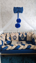 Load image into Gallery viewer, Luxury baby bedding 140*70 personalised by embroidery
