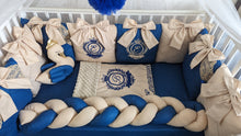 Load image into Gallery viewer, Luxury baby bedding 140*70 personalised by embroidery
