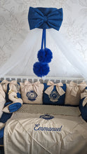 Load image into Gallery viewer, Luxury baby bedding 140*70 personalised by embroidery
