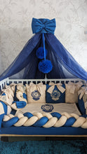 Load image into Gallery viewer, Luxury baby bedding 140*70 personalised by embroidery
