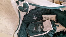 Load image into Gallery viewer, Luxury baby bedding 120x60 personalised by embroidery 100% cotton
