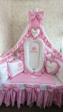 Load image into Gallery viewer, Luxury baby bedding 120*60 personalised by embroidery, 100% cotton
