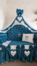 Load image into Gallery viewer, Luxury baby bedding velvet and cotton 

 140x70 personalised by embroidery
