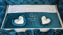 Load image into Gallery viewer, Luxury baby bedding velvet and cotton 

 140x70 personalised by embroidery
