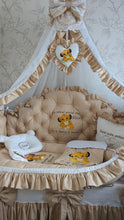 Load image into Gallery viewer, Luxury baby bedding 120x60 personalised by embroidery
